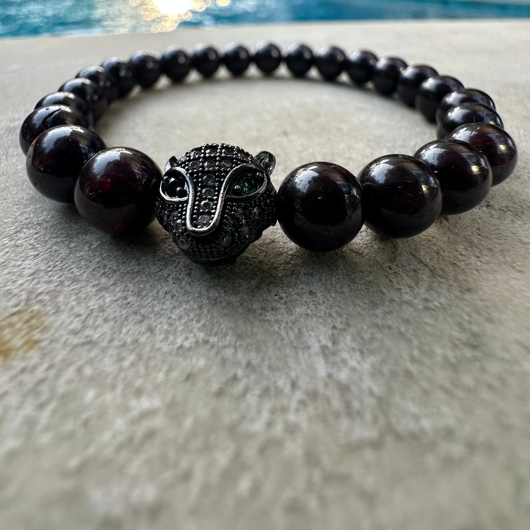 LUNALUX Garnet Stone Bracelet