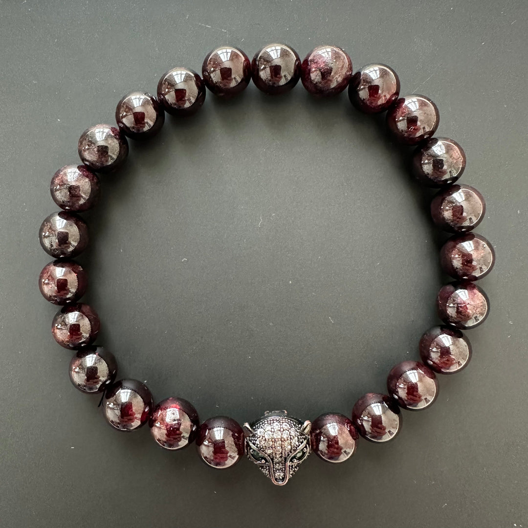 LUNALUX Garnet Stone Bracelet