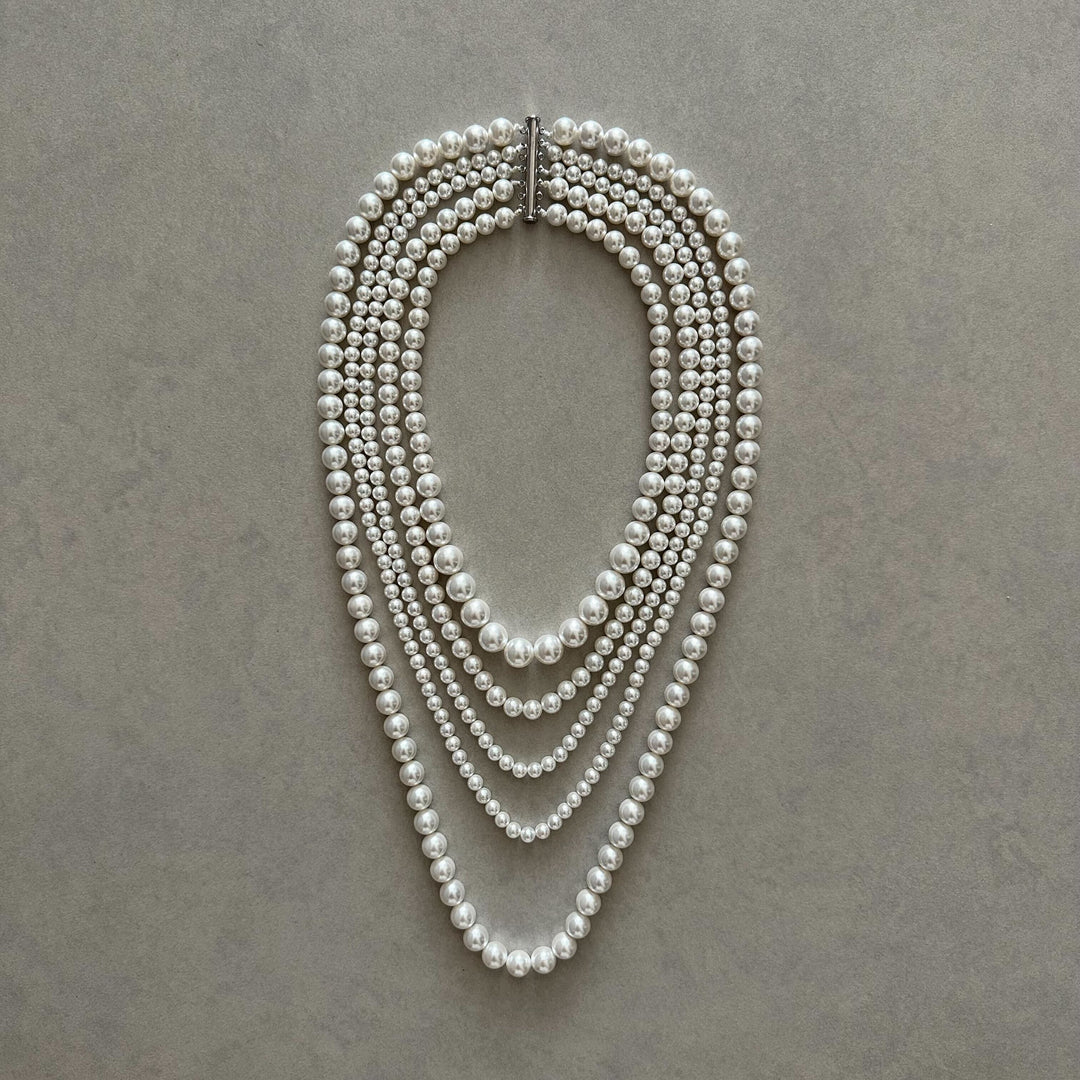 LUNALUX Mother of Pearl White Necklace