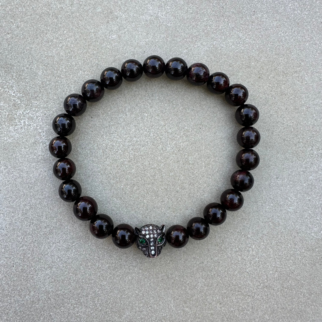 LUNALUX Garnet Stone Bracelet