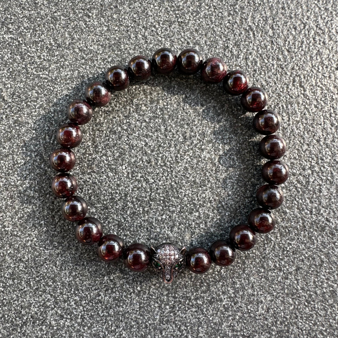 LUNALUX Garnet Stone Bracelet