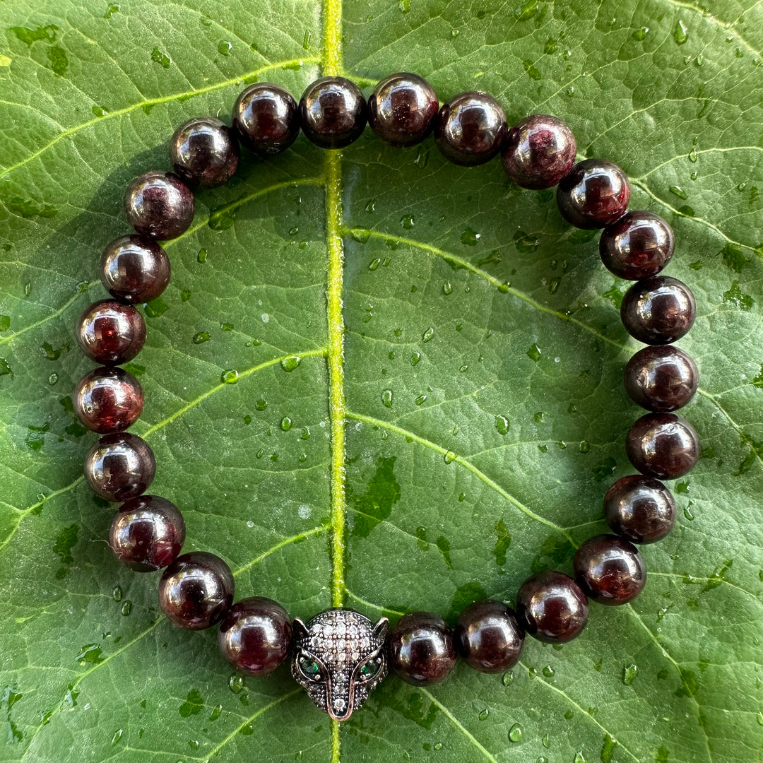LUNALUX Garnet Stone Bracelet