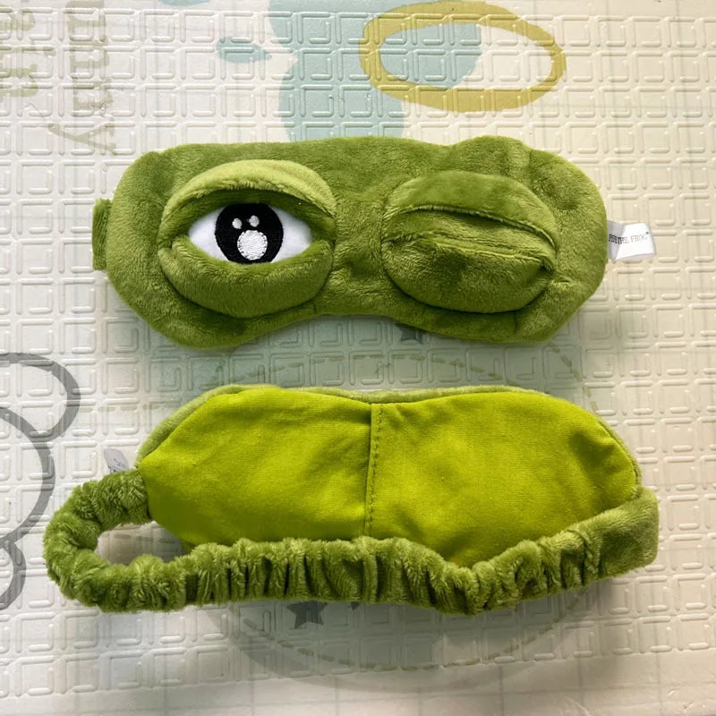 3D Frog Sleep Mask Cute, Comfy & Perfect Sleep Anywhere!