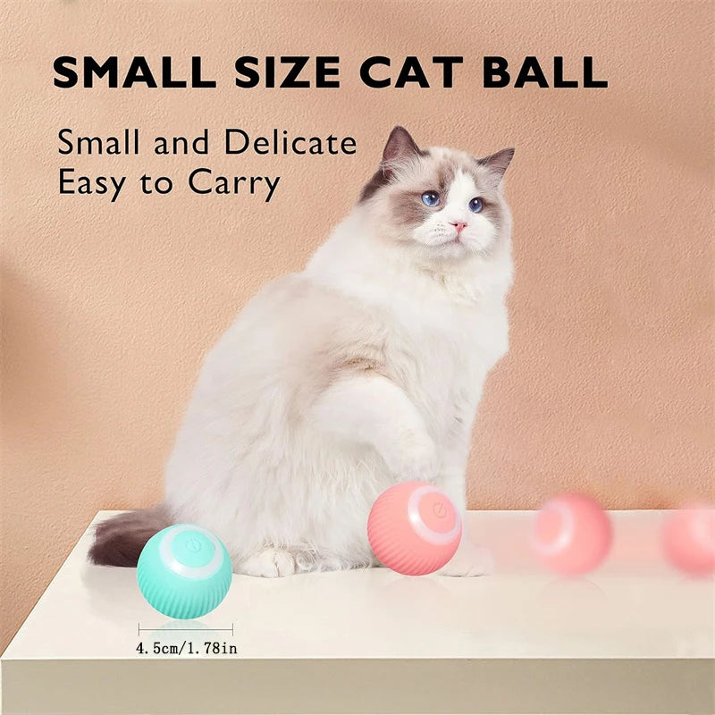 Automatic Moving Bouncing Light-Up Dog & Cat Toy Ball