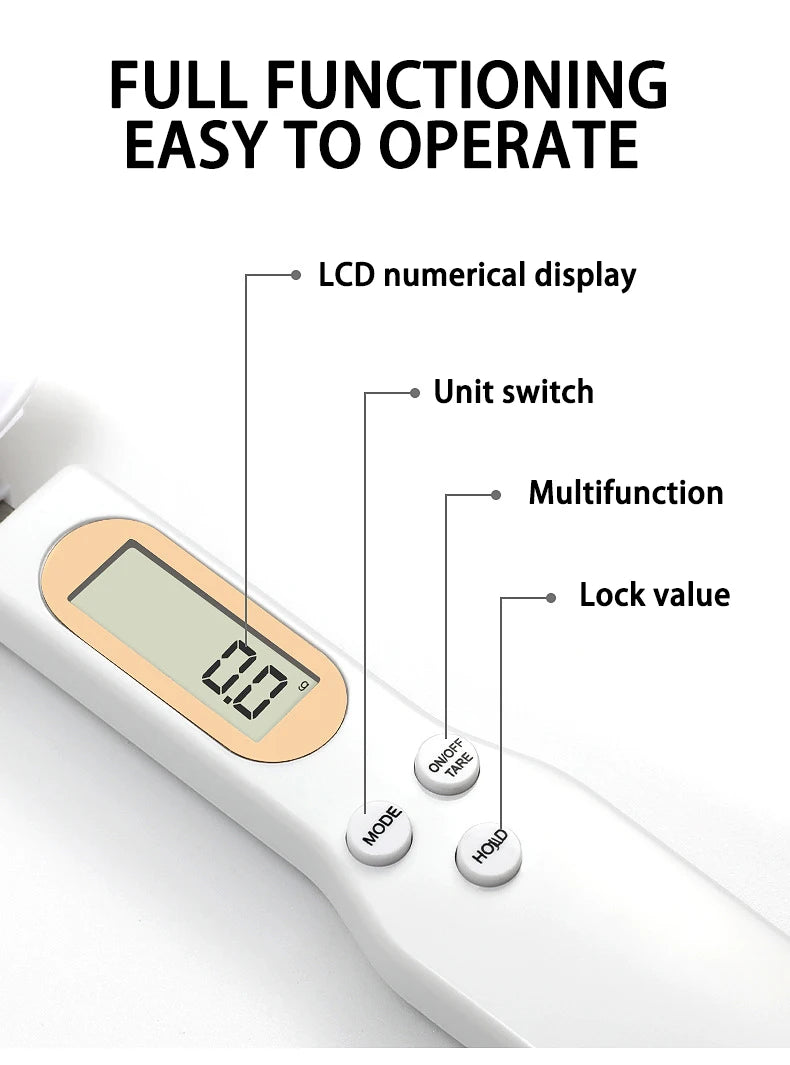 High-Precision Digital Weighing Spoon
