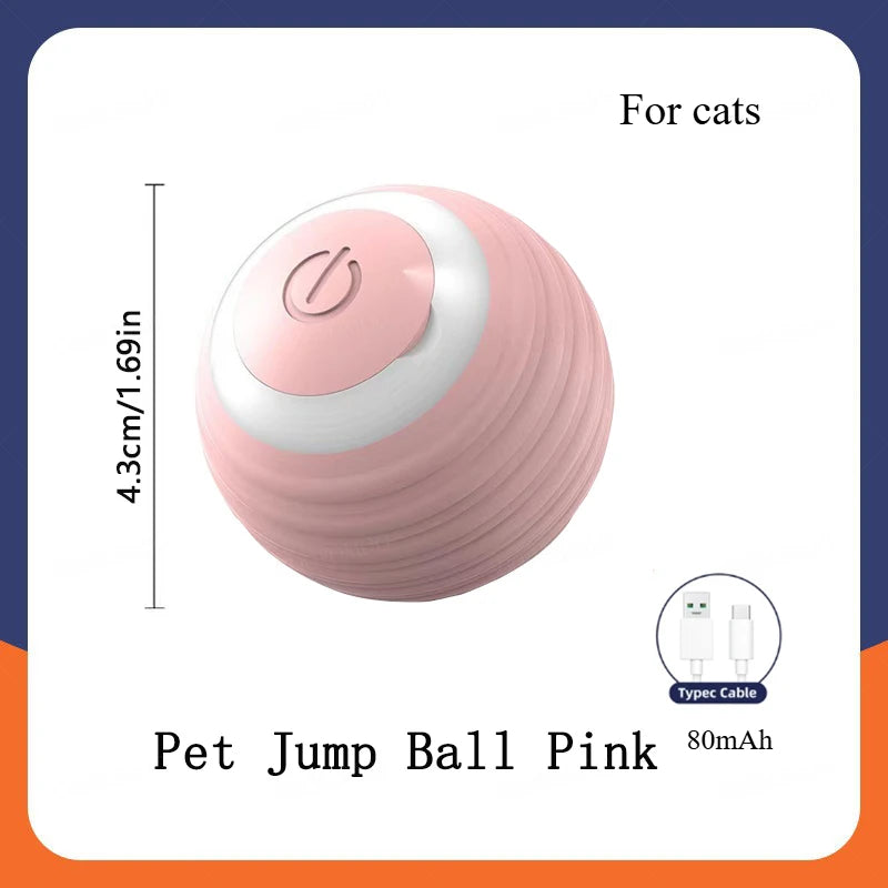 Automatic Moving Bouncing Light-Up Dog & Cat Toy Ball