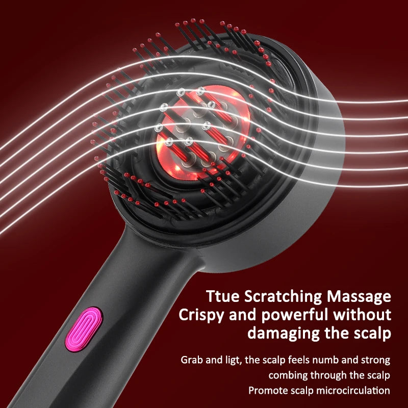 Electric Scalp Massage Comb with Red Light