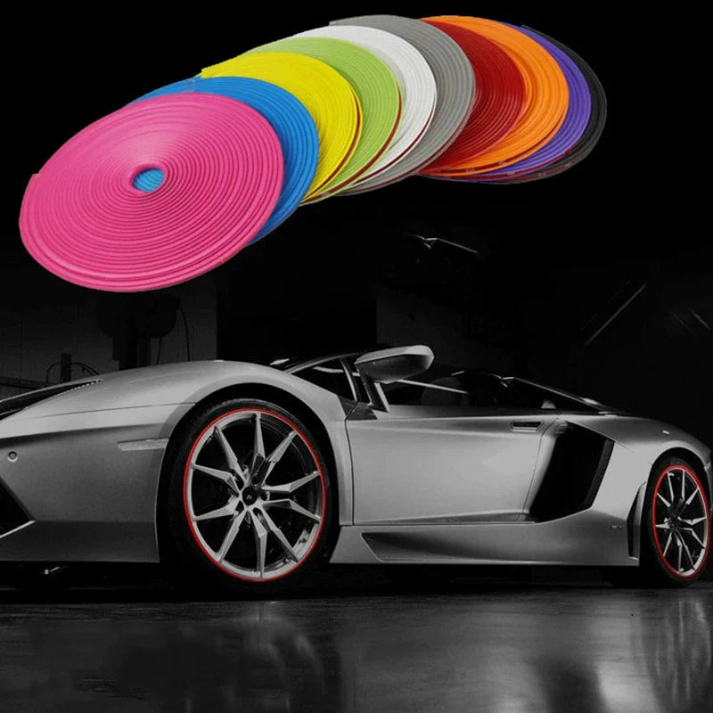 8M Car Bumper & Wheel Hub Decorative Trim Strip