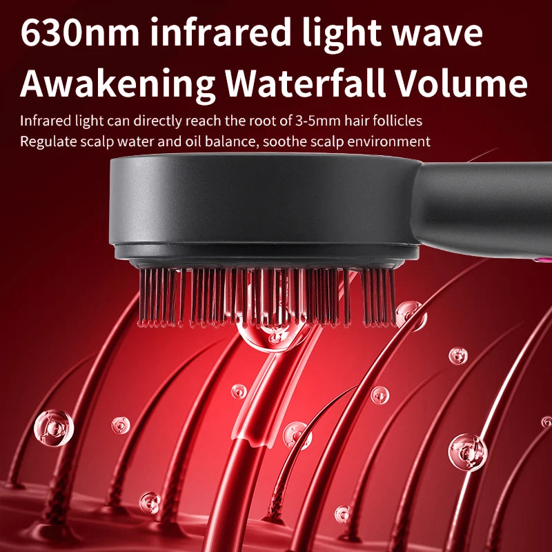 Electric Scalp Massage Comb with Red Light