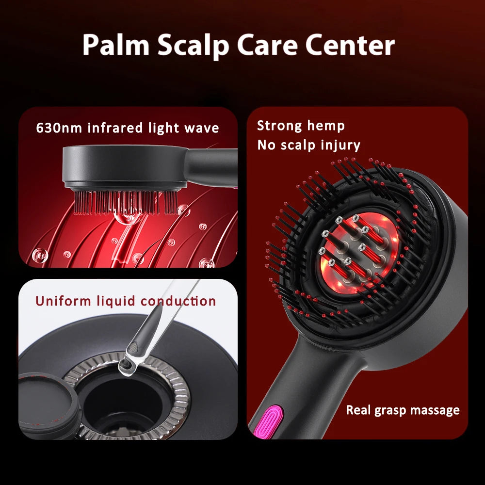Electric Scalp Massage Comb with Red Light