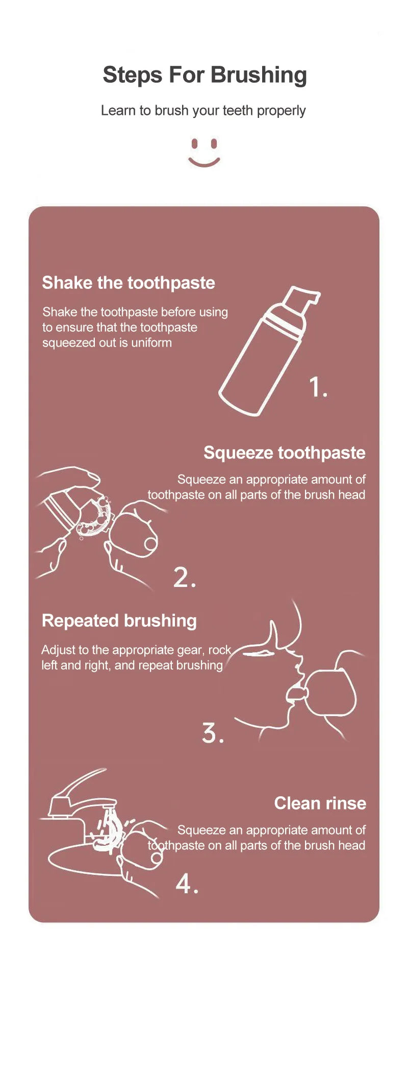 U-shaped electric toothbrush