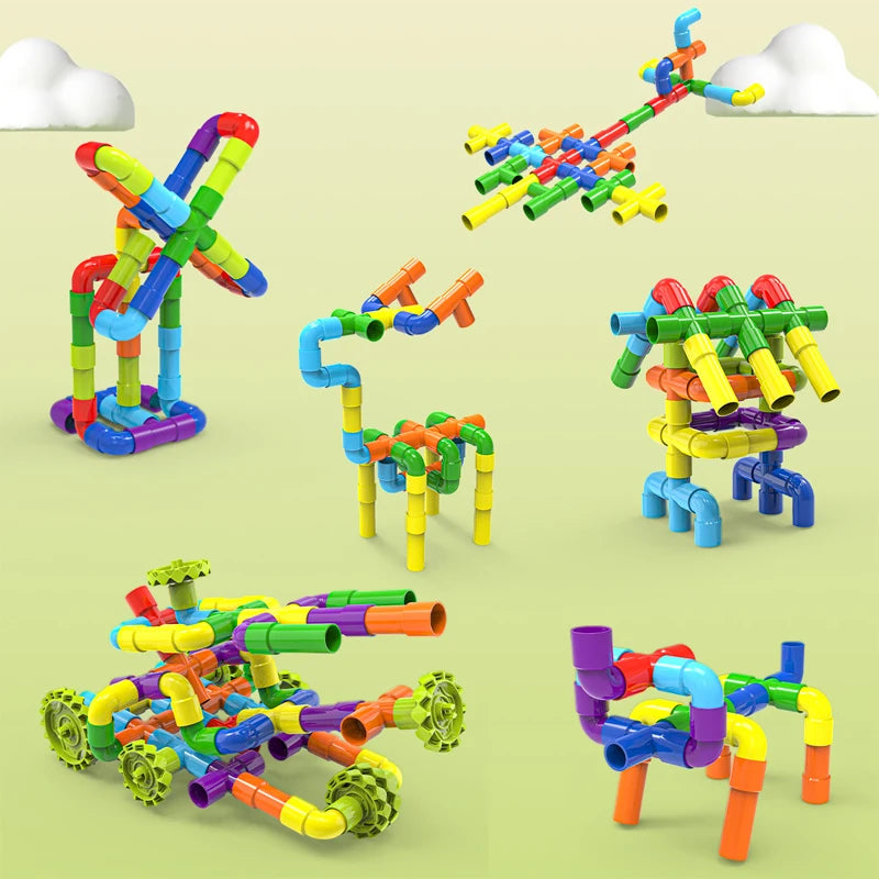 Creative Pipe Building Blocks DIY Toy