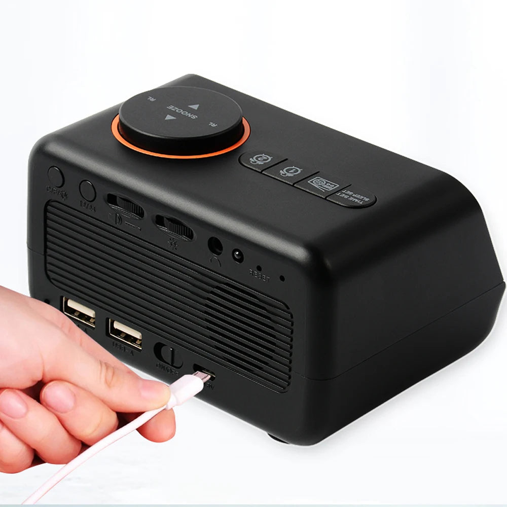 Modern LED Alarm Clock with FM Radio & Temperature Display