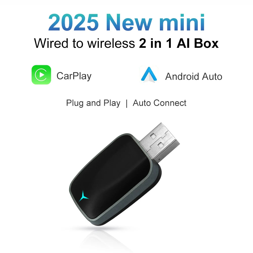 NEW 2-in-1 Wireless CarPlay AI Box