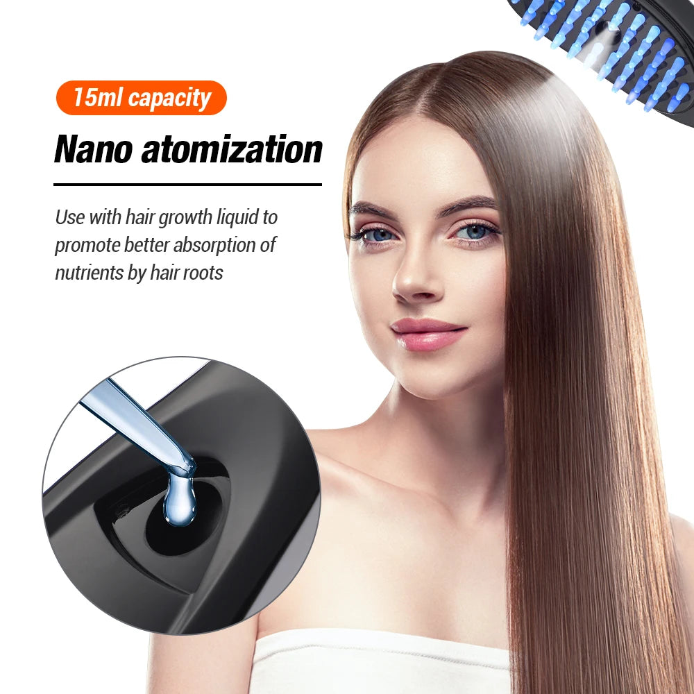 Electric Scalp Massage Comb with Red Light