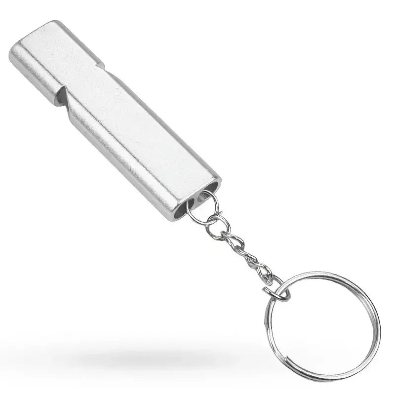 Flat Aluminum Alloy Dual Frequency Survival Whistle