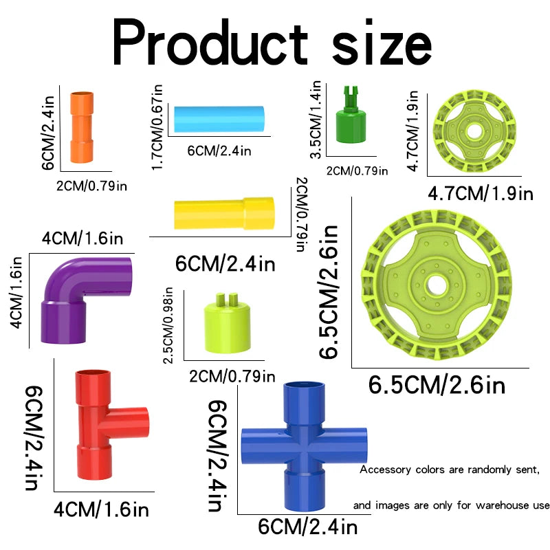 Creative Pipe Building Blocks DIY Toy