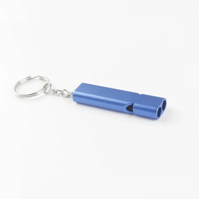 Flat Aluminum Alloy Dual Frequency Survival Whistle