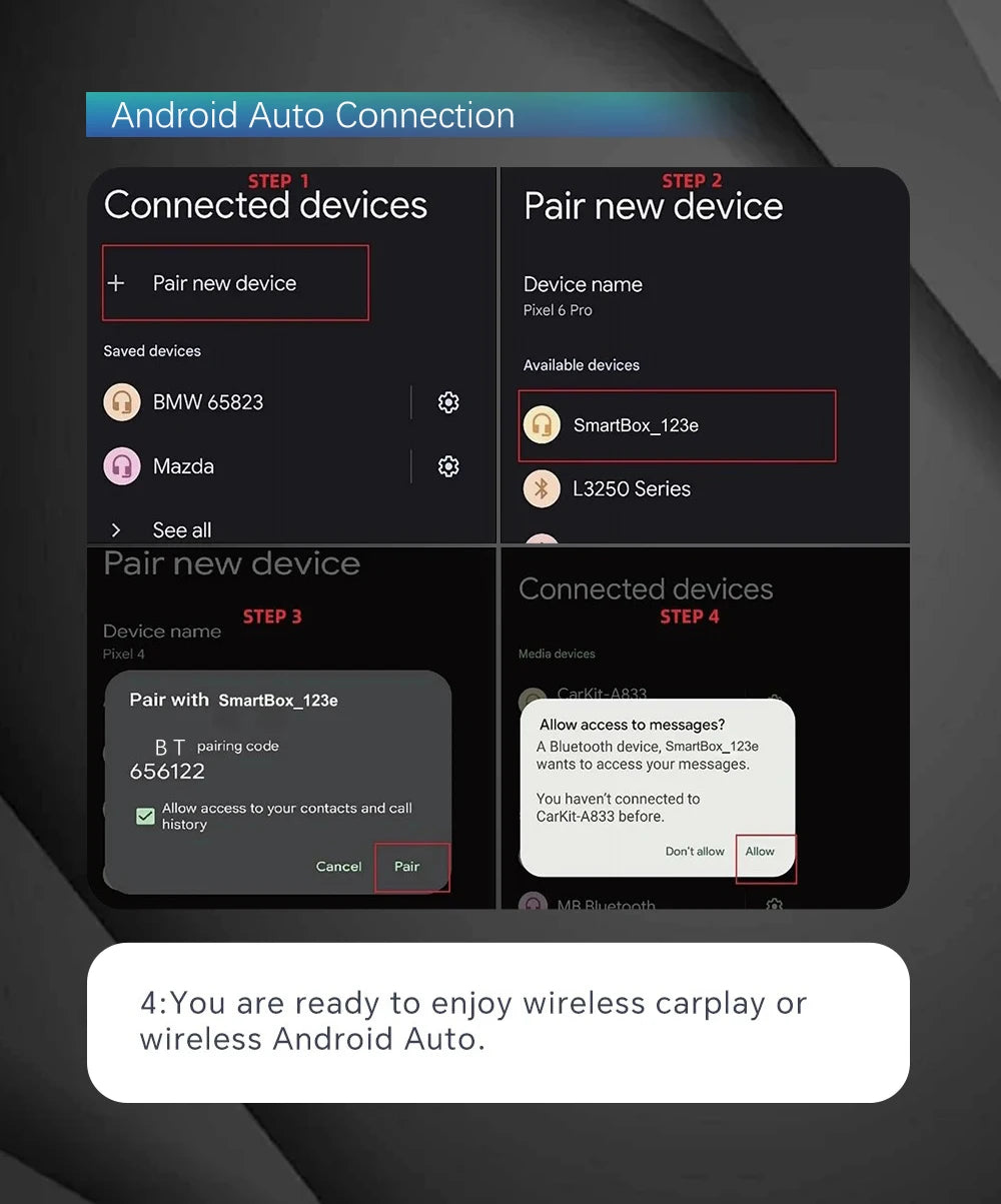 NEW 2-in-1 Wireless CarPlay AI Box