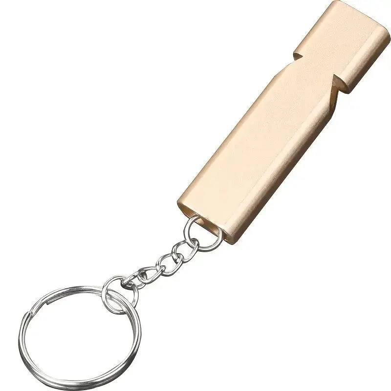 Flat Aluminum Alloy Dual Frequency Survival Whistle