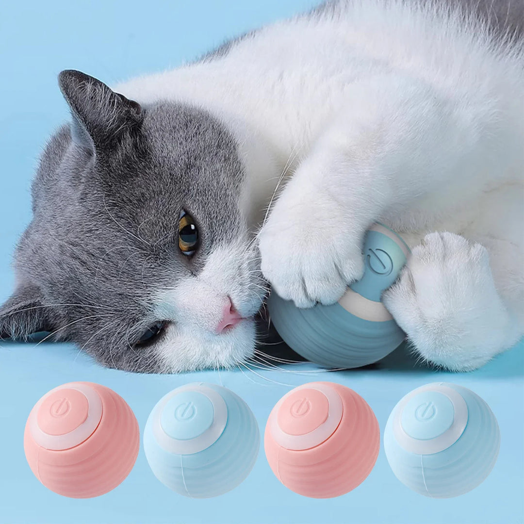 Automatic Moving Bouncing Light-Up Dog & Cat Toy Ball