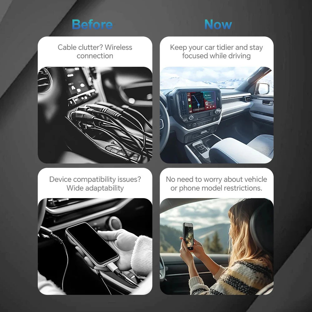 NEW 2-in-1 Wireless CarPlay AI Box