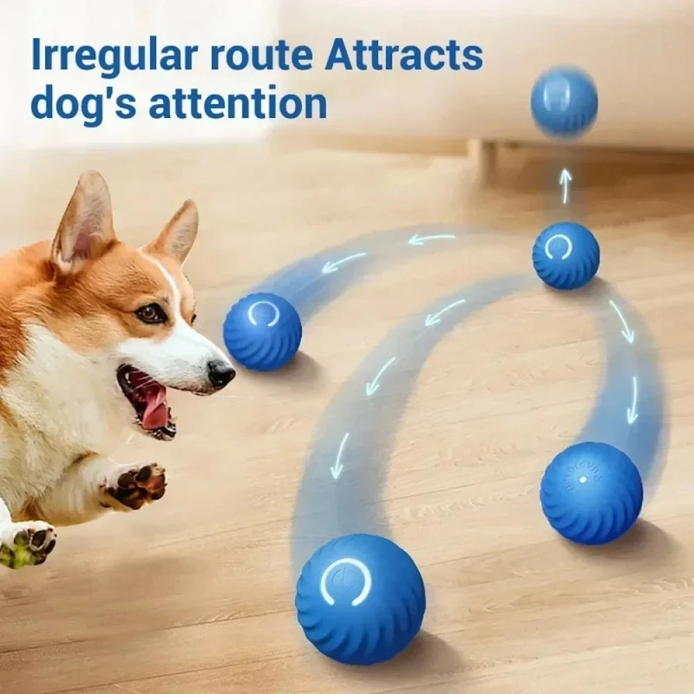 Automatic Moving Bouncing Light-Up Dog & Cat Toy Ball