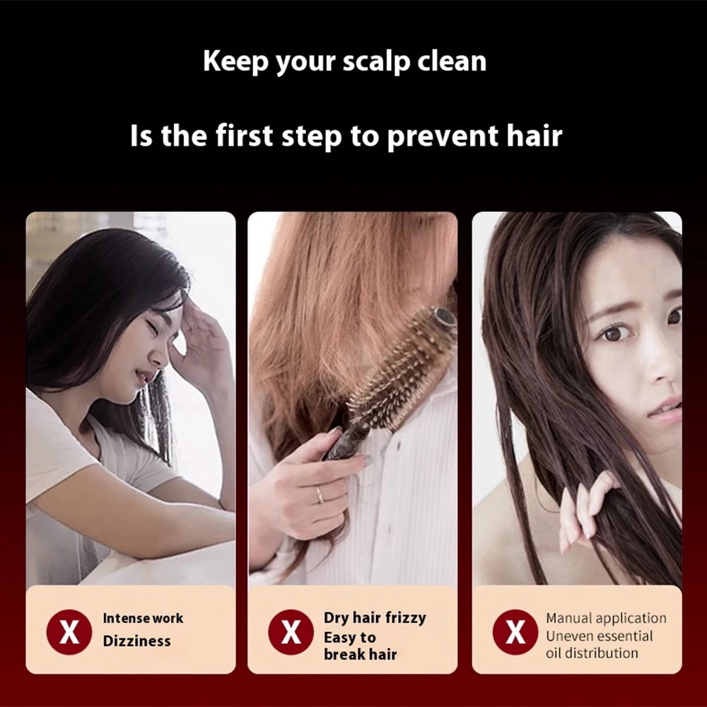 Electric Scalp Massage Comb with Red Light
