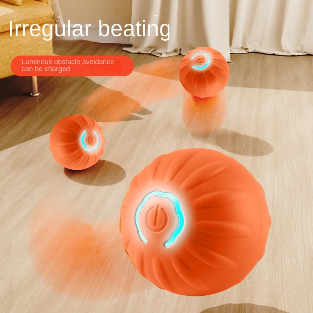 Automatic Moving Bouncing Light-Up Dog & Cat Toy Ball