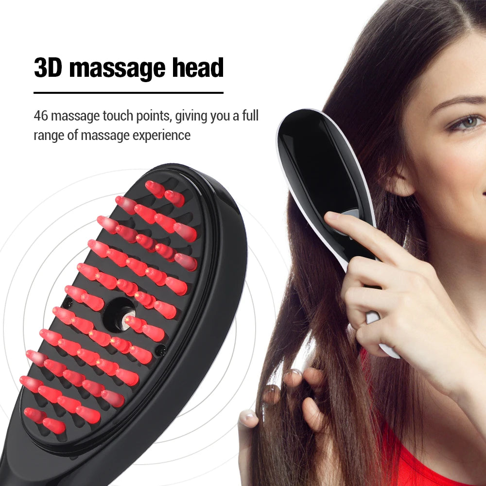 Electric Scalp Massage Comb with Red Light