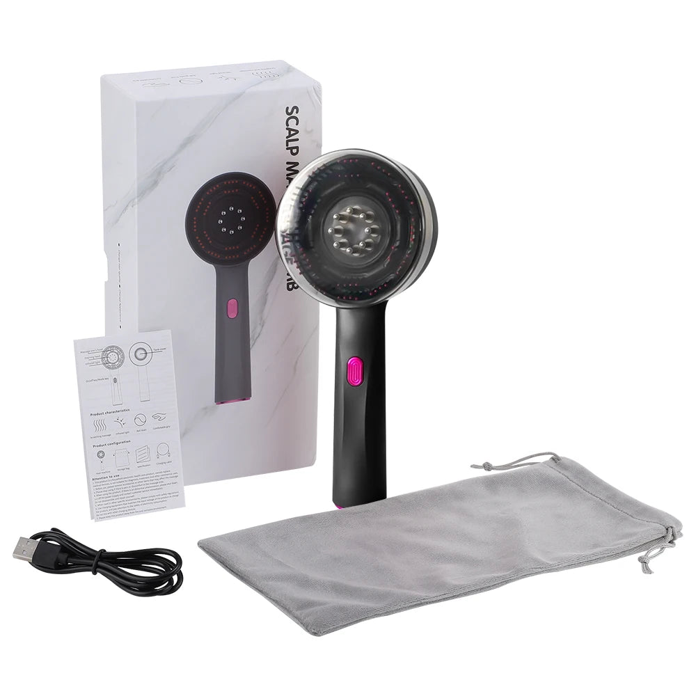 Electric Scalp Massage Comb with Red Light