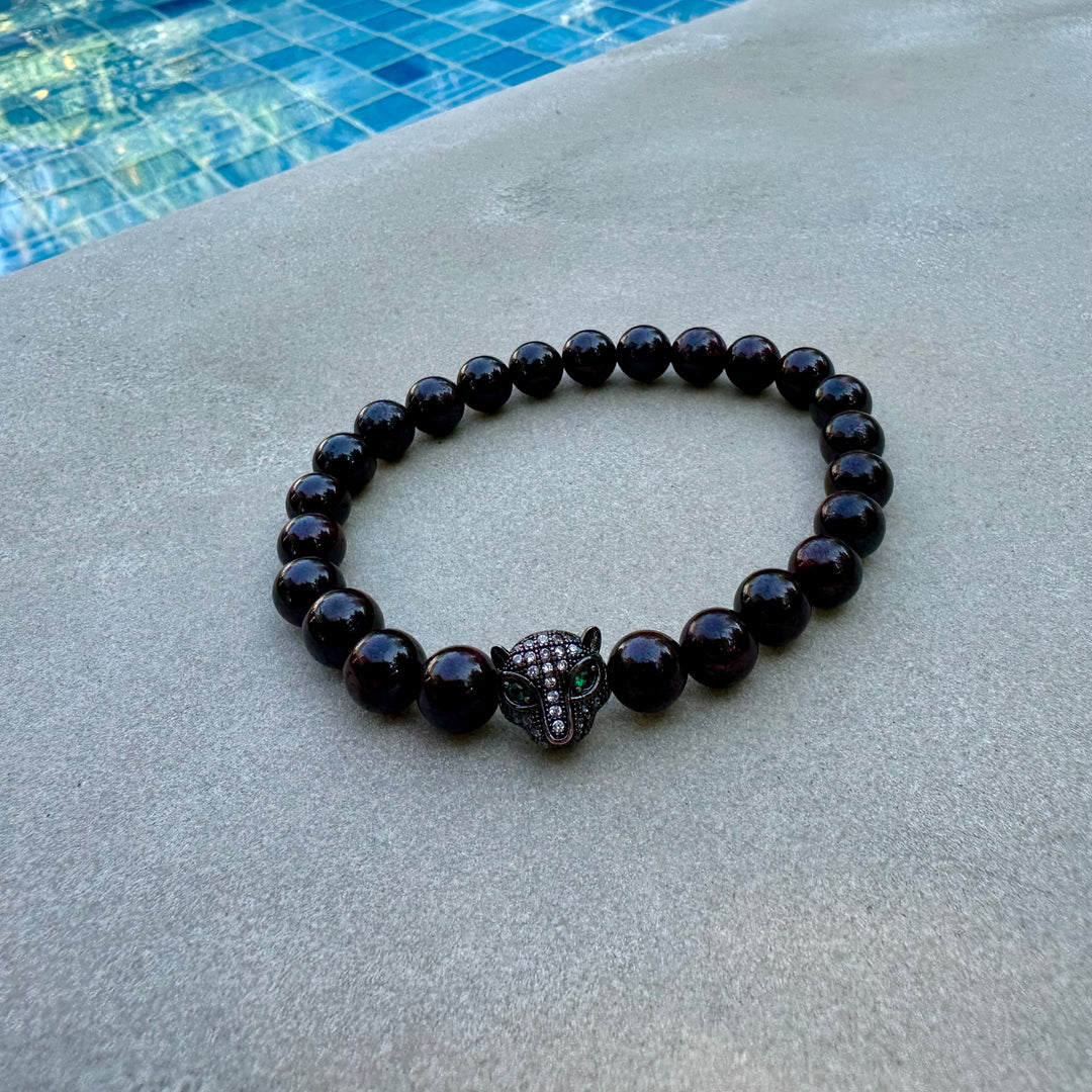 LUNALUX Garnet Stone Bracelet