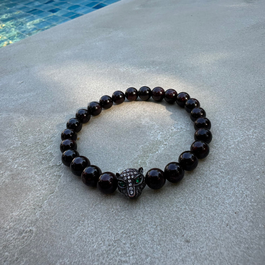 LUNALUX Garnet Stone Bracelet