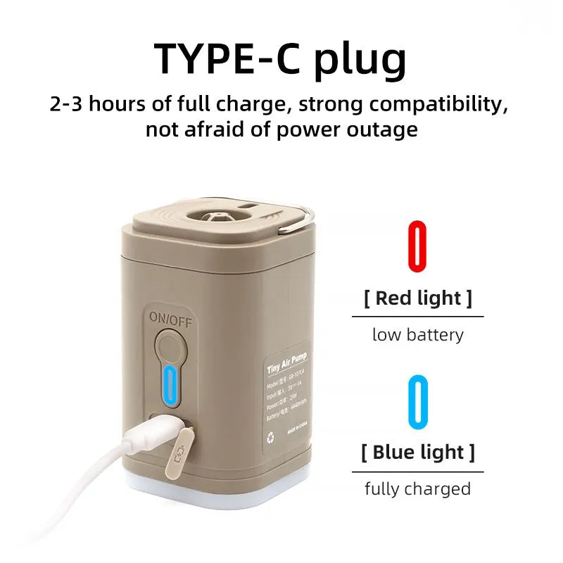 🔋 Portable Wireless Electric Air Pump – Inflate Anything, Anywhere!
