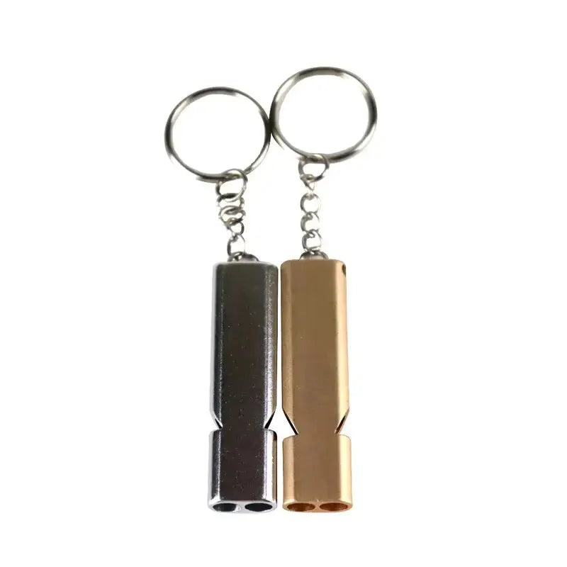 Flat Aluminum Alloy Dual Frequency Survival Whistle