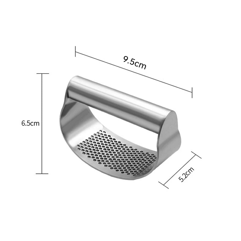 Stainless Steel Handheld Garlic Press