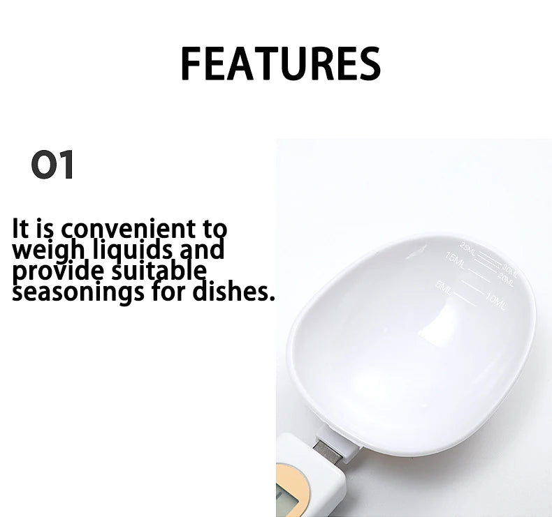 High-Precision Digital Weighing Spoon